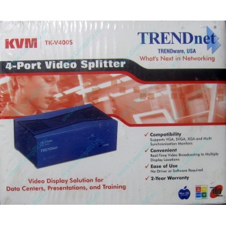 Видеосплиттер TRENDnet KVM TK-V400S (4-Port) в Тамбове, разветвитель видеосигнала TRENDnet KVM TK-V400S (Тамбов)